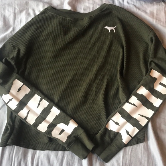 PINK Victoria's Secret Tops - PINK crop top long sleeve PINK Victoria's Secret Tops - PINK crop top long sleeve